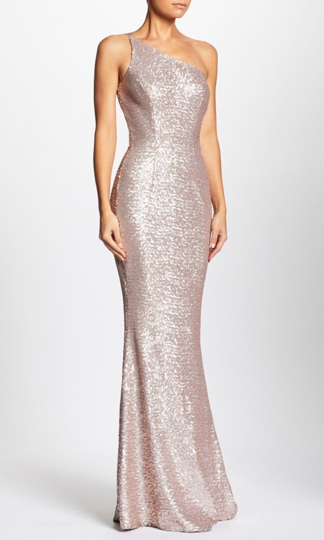 DRESS THE POPULATION Bella Sequin Gown