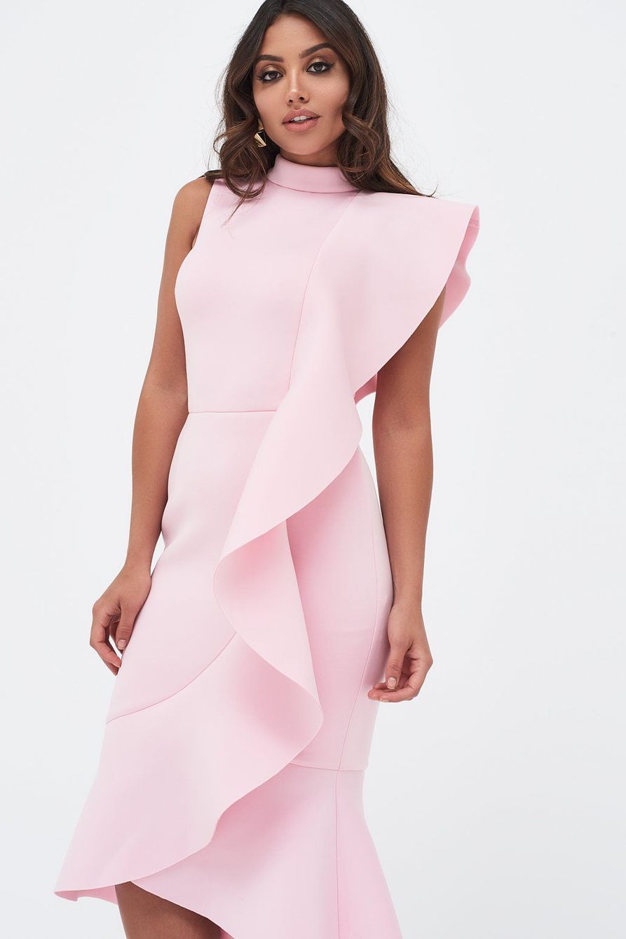 LAVISH ALICE Scuba Dress in Pink- FINAL SALE