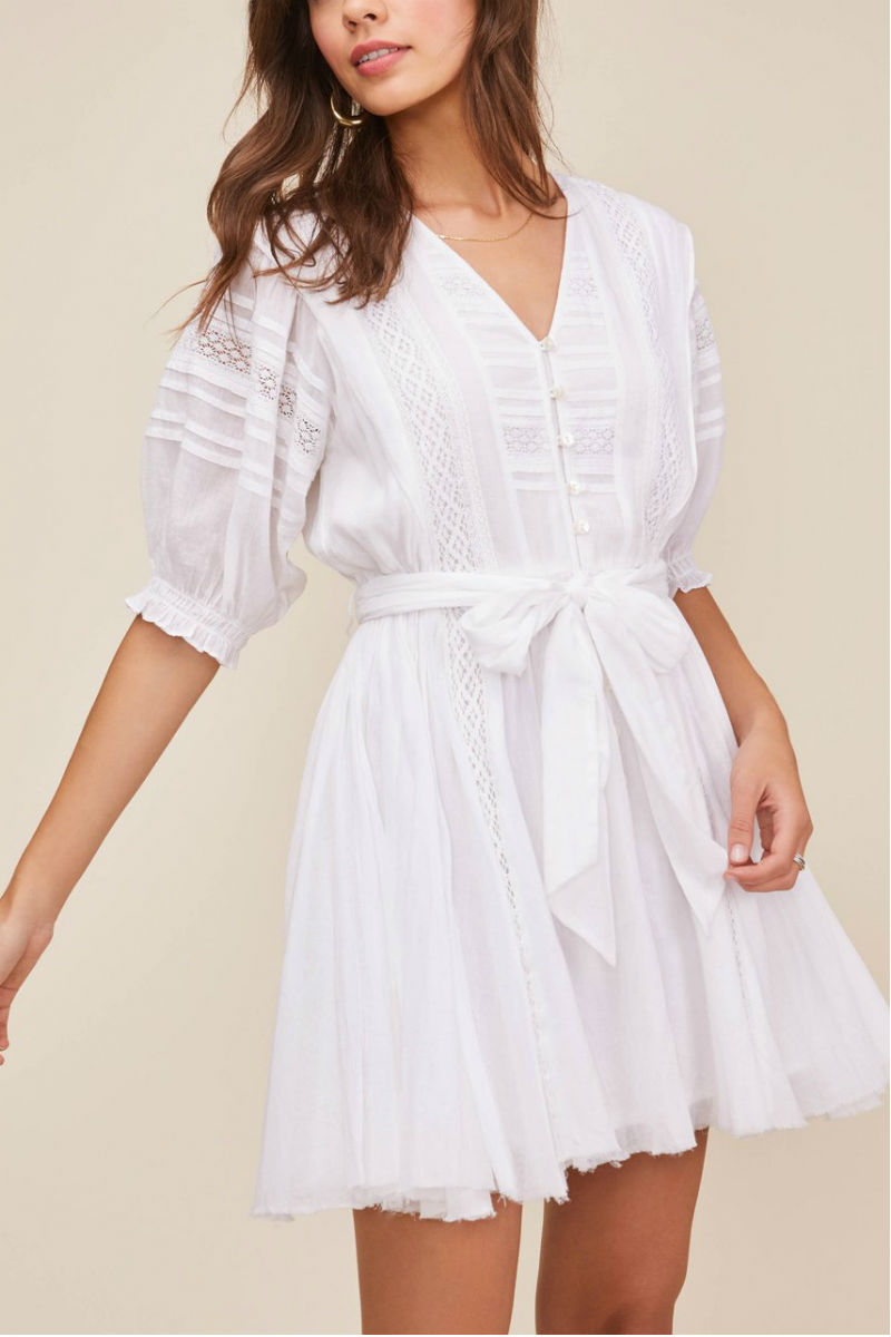 ASTR THE LABEL Remedy Dress (White)- only S left!